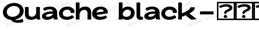 Quache black字体转换